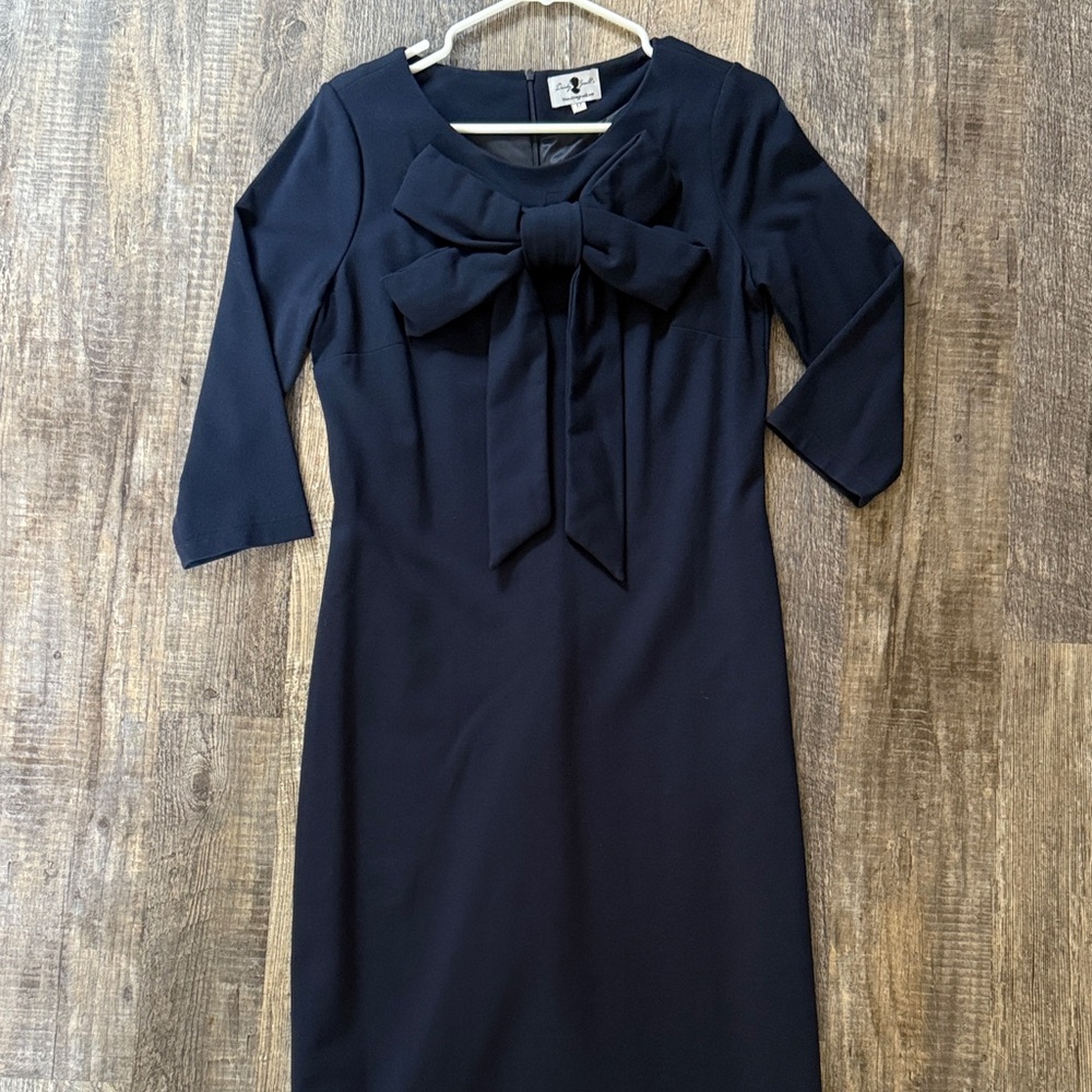 Dainty Jewells Navy Bow Dress M